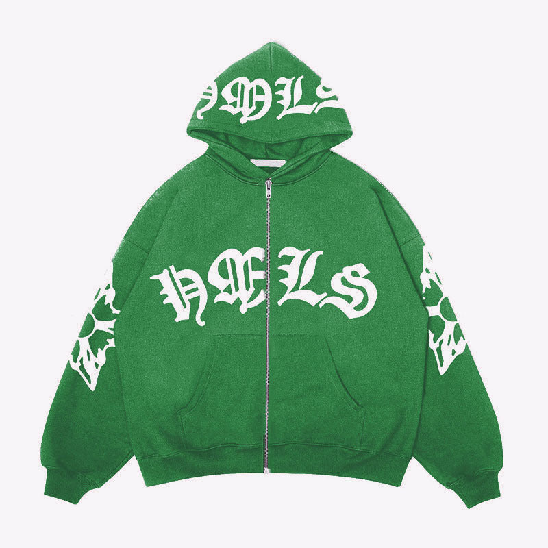Delphi Graphic Zip Hoodie