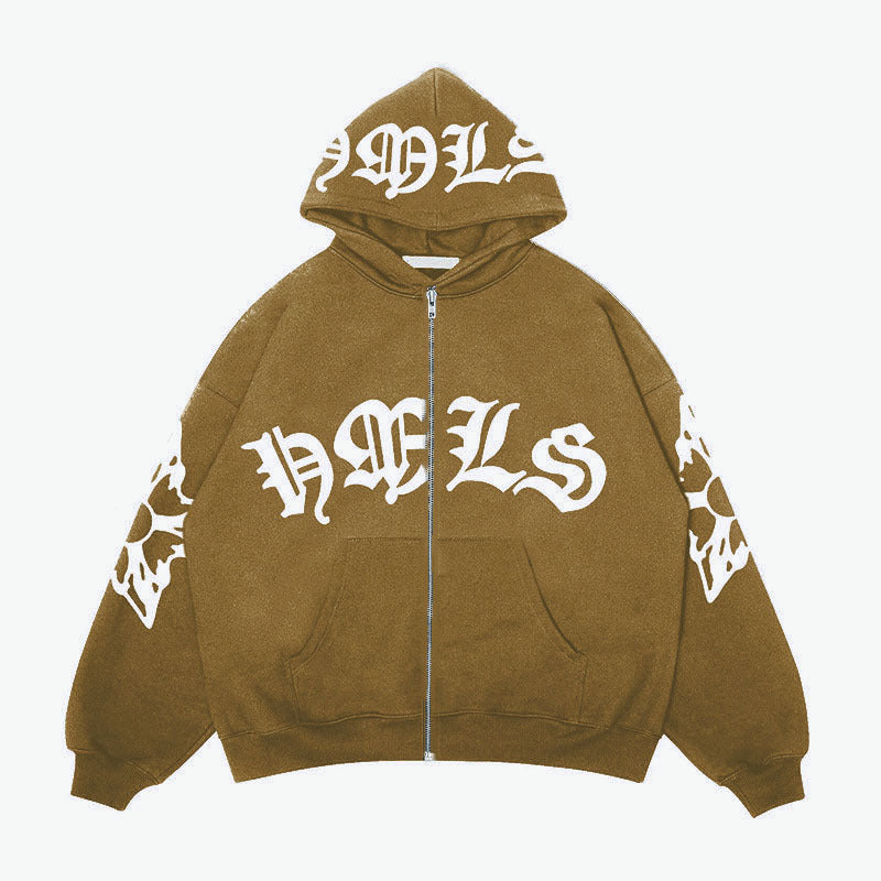 Delphi Graphic Zip Hoodie