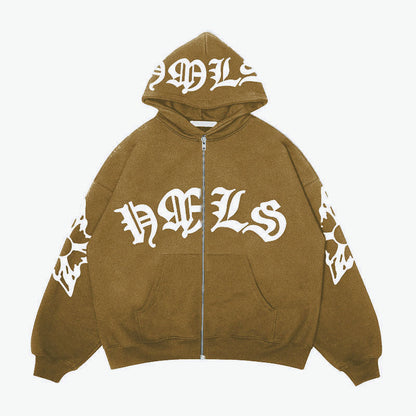 Delphi Graphic Zip Hoodie