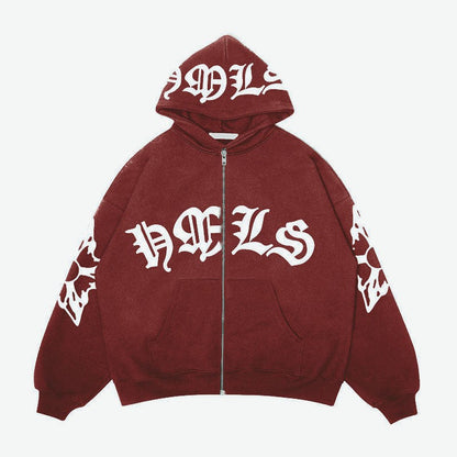Delphi Graphic Zip Hoodie